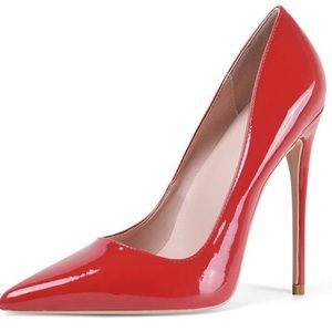 NEW Elisabet Tang red heels in original box